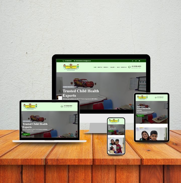 Whitefield Clinic Medical Website homepage featuring healthcare services and doctor appointments